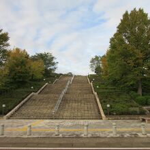 隣接する西山公園は小高い丘陵地に在ります