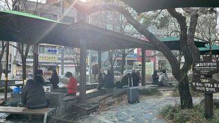 歩き疲れた足を癒す