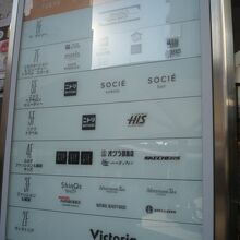 WESTのフロア案内