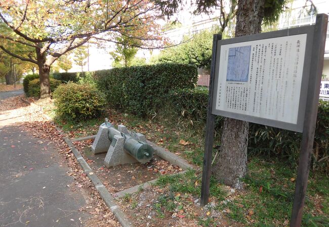 本物の五分の一サイズのレプリカの大砲です