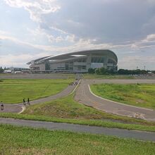 埼玉スタジアムの遠景