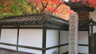 天授庵は真っ赤な紅葉が楽しめます。