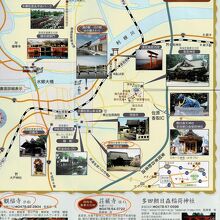 小江戸・佐原：道の駅・川の駅　水の郷　、観福寺、荘厳寺Map