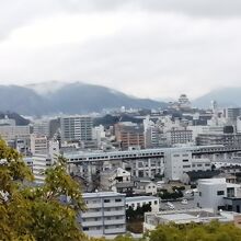 塔から新幹線も見られます