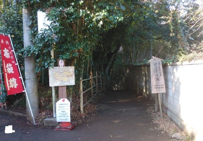 風情ある竹林の坂道