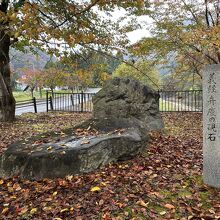 小国側沿いの公園の一画