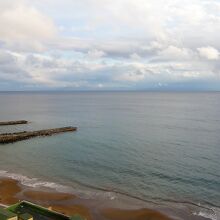 到着日の津軽海峡を仰ぐ