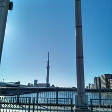 青い空にスカイツリー