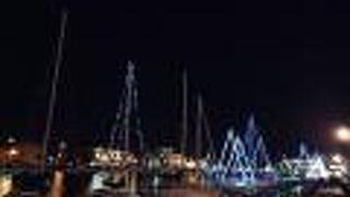 クリスマスのイルミネーションが綺麗でした。