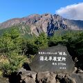 桜島の頂を望める展望所