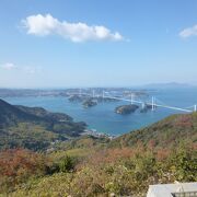 標高３００mから来島海峡を