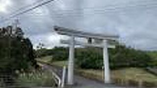 地元の会社社長建立の大きな神社