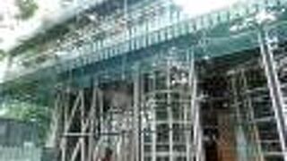 ガラス壁面も目立ちますが、エレベーター廻りの造りがユニークです