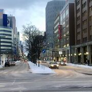 札幌駅からすすきのへ続くメイン通り