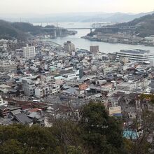 千光寺からのぞむ尾道の町と尾道水道