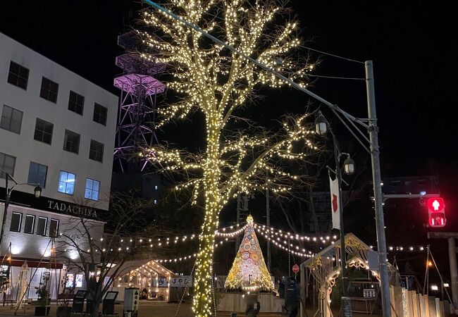 大名町通りなどもイルミネーション