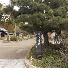 承天寺通りの北側入口