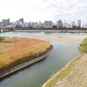 岡山を南北に流れる川。