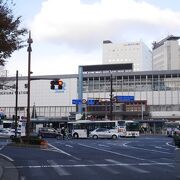 JR岡山駅からのびる通り。