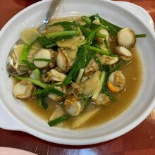 ベビーホタテ、生姜味