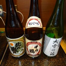 アルコール飲み放題！地酒もあるよ。