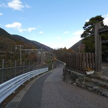 贄川宿旧中山道沿いの