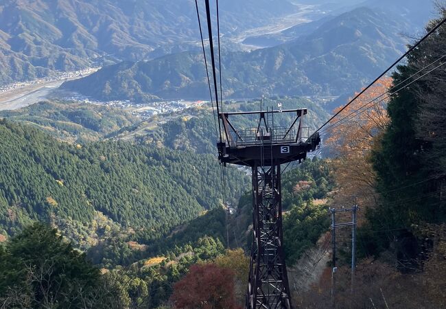 身延山久遠寺本院と奥之院を結ぶロープウェイ