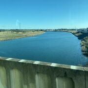 水戸市内を流れる川