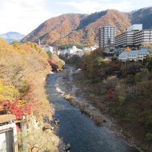 鬼怒川に面した大型の温泉ホテルも多いです