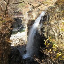五龍王神社から見える虹見の滝