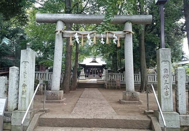 田舎の町の鎮守様のようなたたずまい