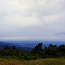 富士山見えず