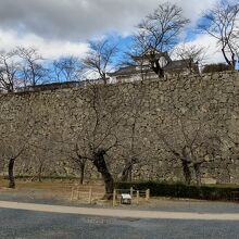 機能的な石垣の連なりが美しいです