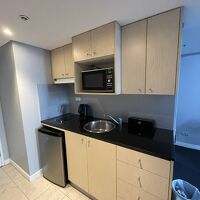 電子レンジ、IH、冷蔵庫のミニキッチン