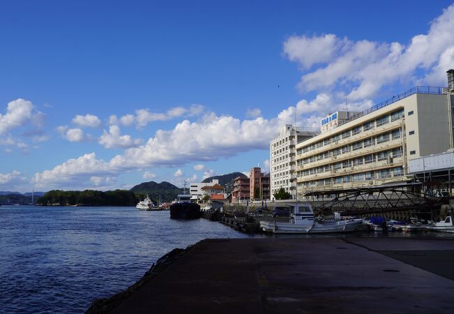 因島の中心は土生港の辺り
