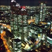 東京都庁南展望室からの夜景