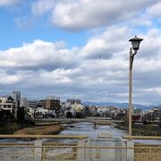 京都の鴨川の