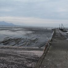 この道路が沈む