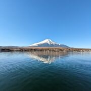 湖上からの富士山が最高！
