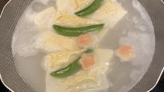 温泉水の湯豆腐