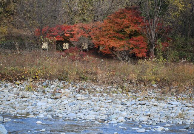 諏訪峡の紅葉が綺麗でした