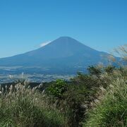 山頂からは富士山の絶景を楽しめます