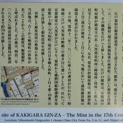 今は案内板しかありませんが、かつてはここが「銀座」だった！