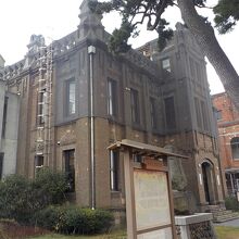 大里宿絵図と街道松(わずかしか写っていませんでした)