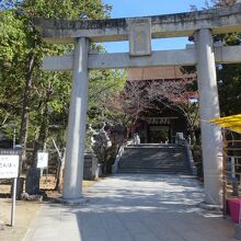 香椎宮二の鳥居です。遠く中門が見えます。
