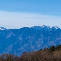 窓から眺められる南アルプス連峰