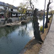 江戸時代の町並みを残した倉敷川のほとりを歩く　