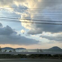 志賀島から見える遠くの島々