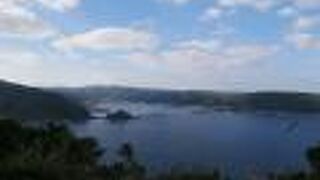 名瀬近くの展望台