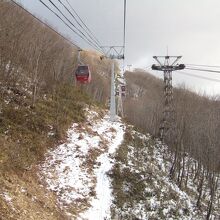 登別温泉から山頂のクマ牧場を目指します